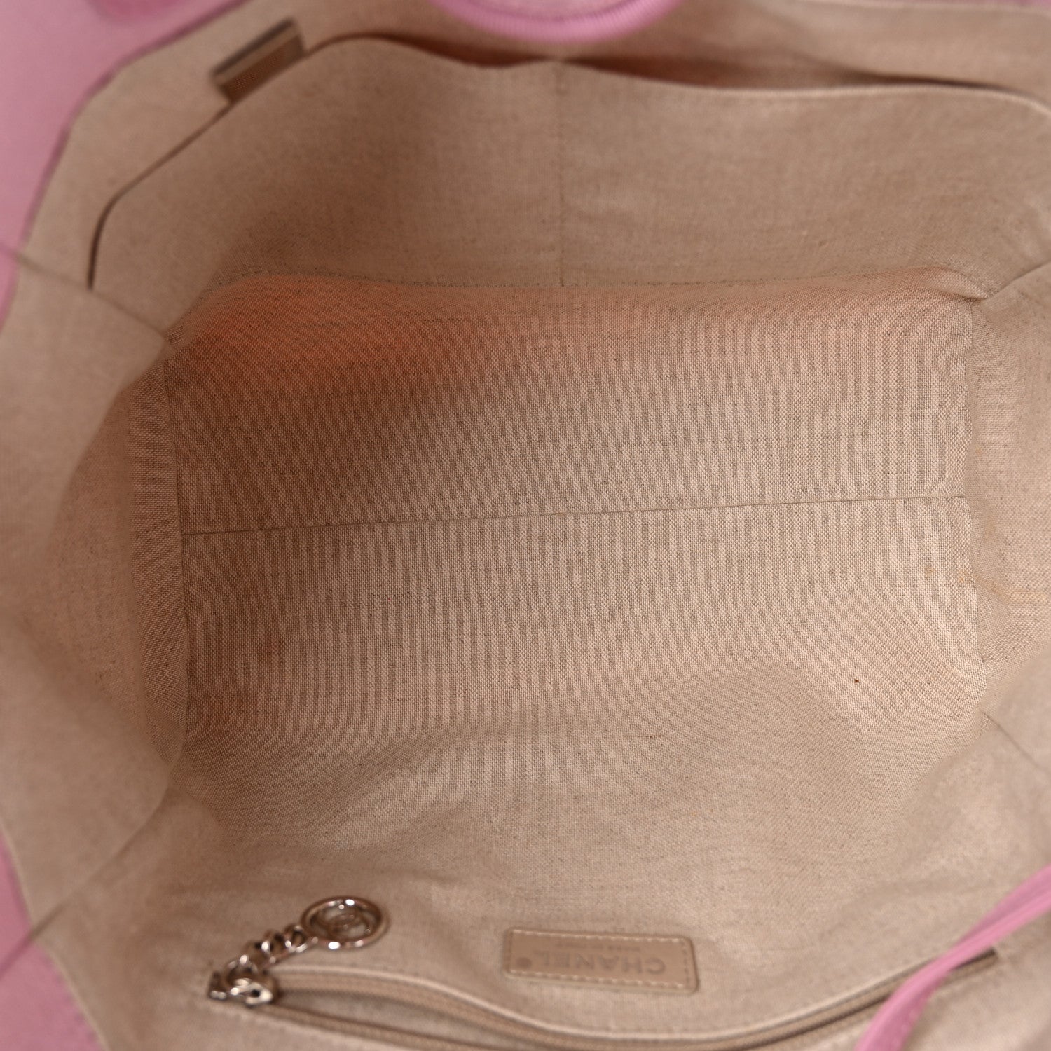 Chanel Mixed Fibers Small Deauville Tote Pink 6 of 11