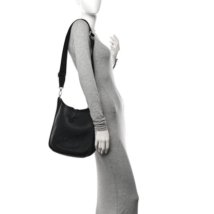 Hermes Taurillon Clemence Evelyne III PM Black 2 of 12