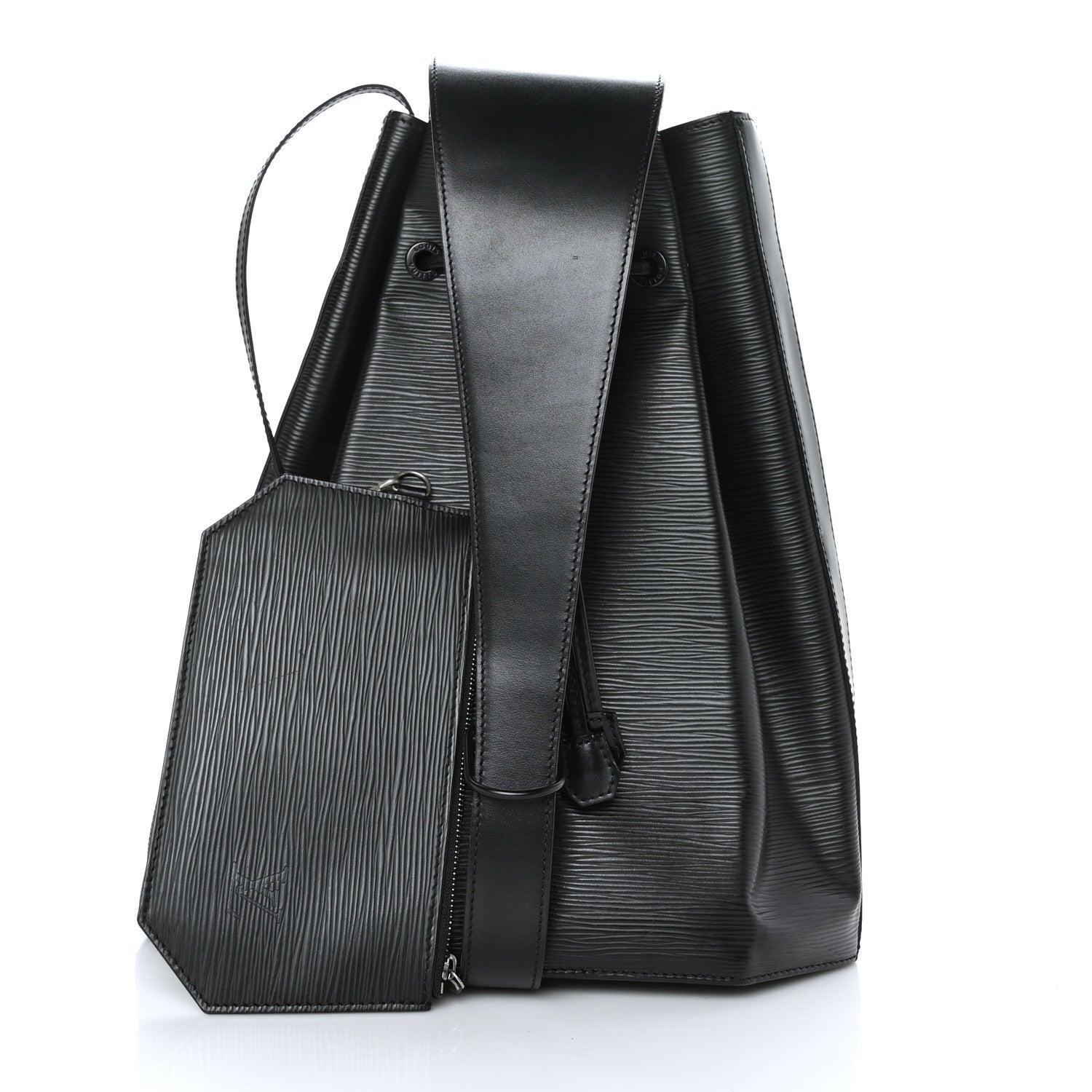 Louis Vuitton Epi Sac a Dos Drawstring Bag Black 1 of 9