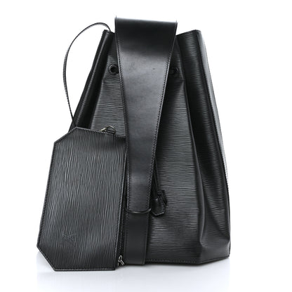 Louis Vuitton Epi Sac a Dos Drawstring Bag Black 1 of 9