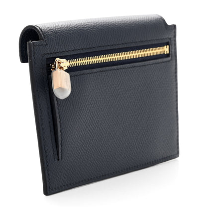 Hermes Epsom Kelly Pocket Compact Wallet Bleu Indigo 3 of 10