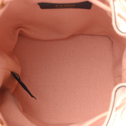 Fendi Canvas Nappa F is Fendi FF Embroidered Mini Mon Tresor Bucket Bag Baby Pink 5 of 10
