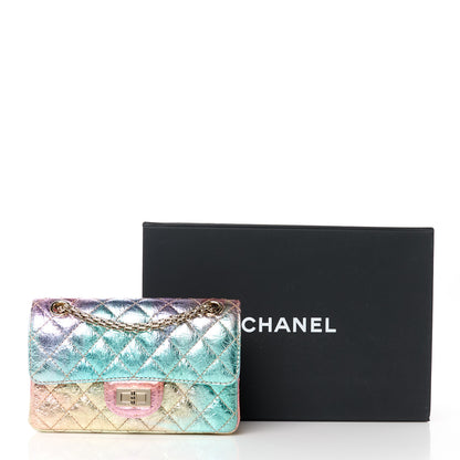 Chanel Metallic Goatskin Quilted Mini 2.55 Reissue Flap Multicolor 11 of 11