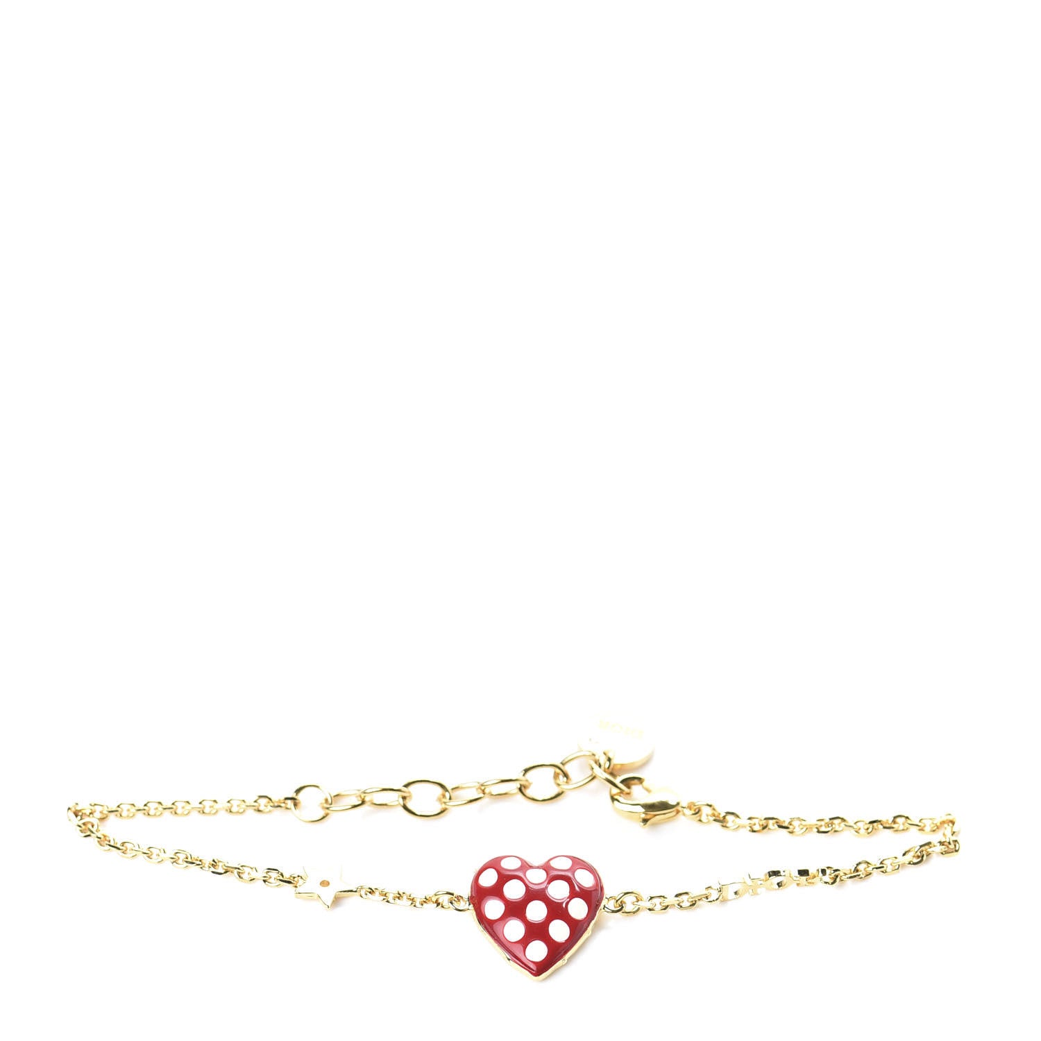 Christian Dior Metal Dioramour Bracelet Red Gold 1 of 5