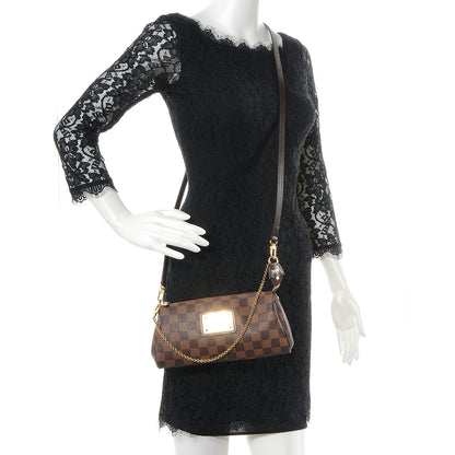 Louis Vuitton Damier Ebene Eva Clutch 2 of 8