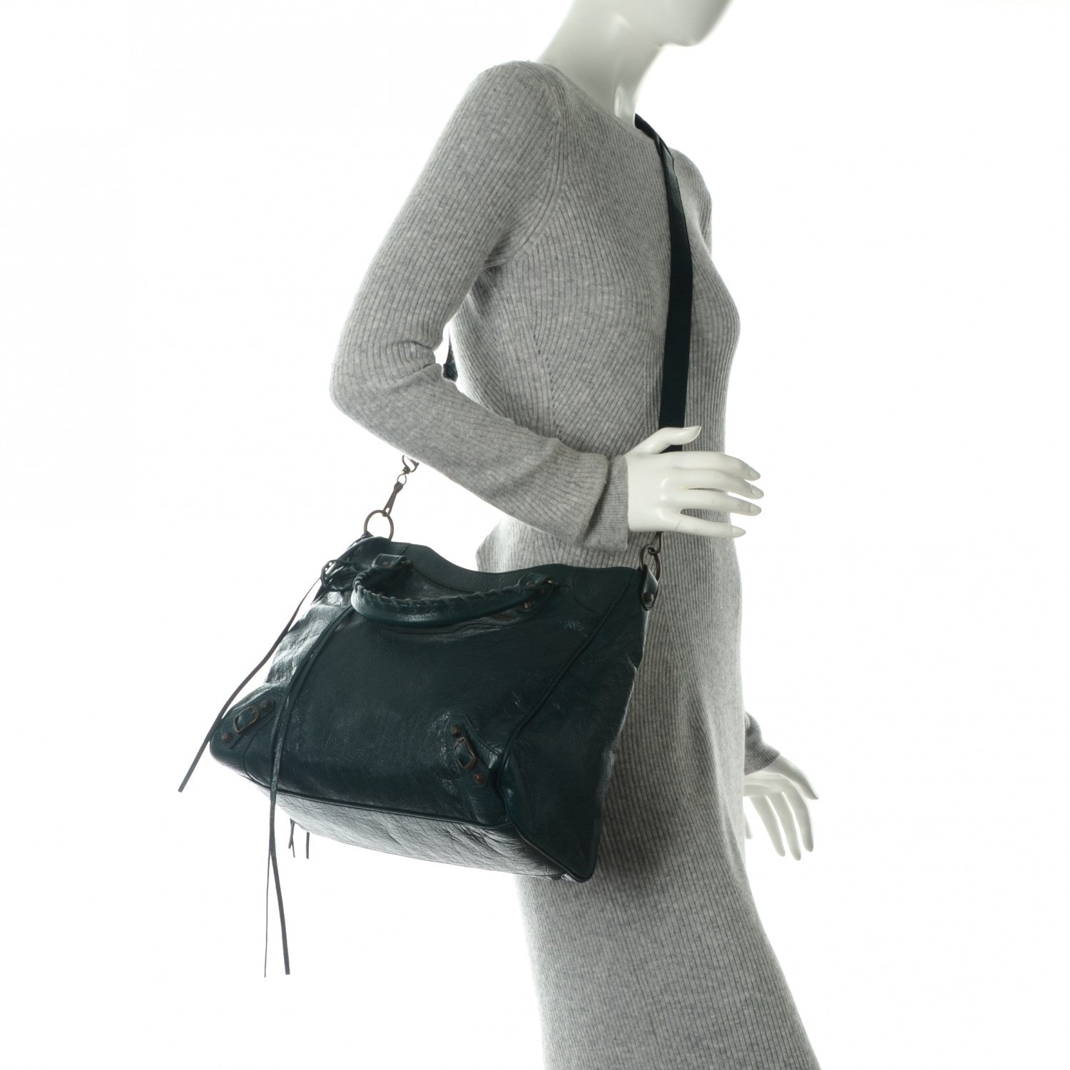 Balenciaga Agneau Classic Hardware Velo Vert Pinede 2 of 7