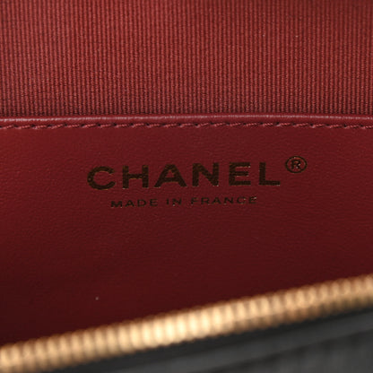 Chanel Lambskin Quilted CC In Love Heart Bag Black 6 of 11
