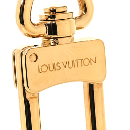 Louis Vuitton LOUIS VUITTON Metallic Monogram LV Garden Illustre Bag Charm Key Ring Blue 3 of 4
