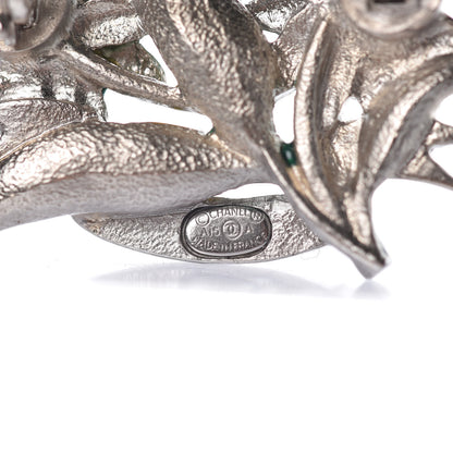 Chanel Metal Resin Flower Brooch White 4 of 5