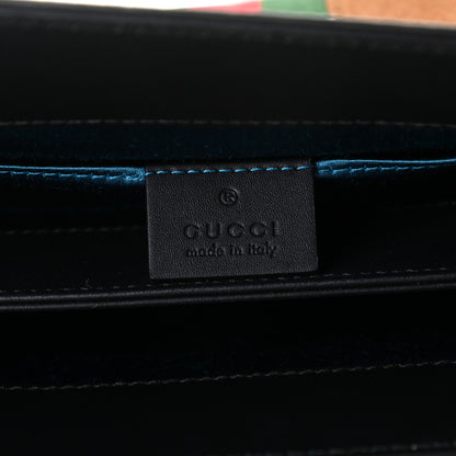 Gucci Suede Patent Web Small Ophidia Chain Shoulder Bag Nocciola Black 6 of 7