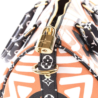 Louis Vuitton Monogram Giant Crafty Speedy Bandouliere 25 Creme Caramel 10 of 10