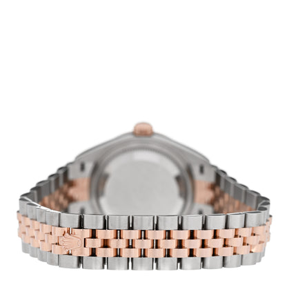 Rolex Stainless Steel 18K Everose Gold Diamond 28mm Oyster Perpetual Datejust Watch Sundust 279171 3 of 5