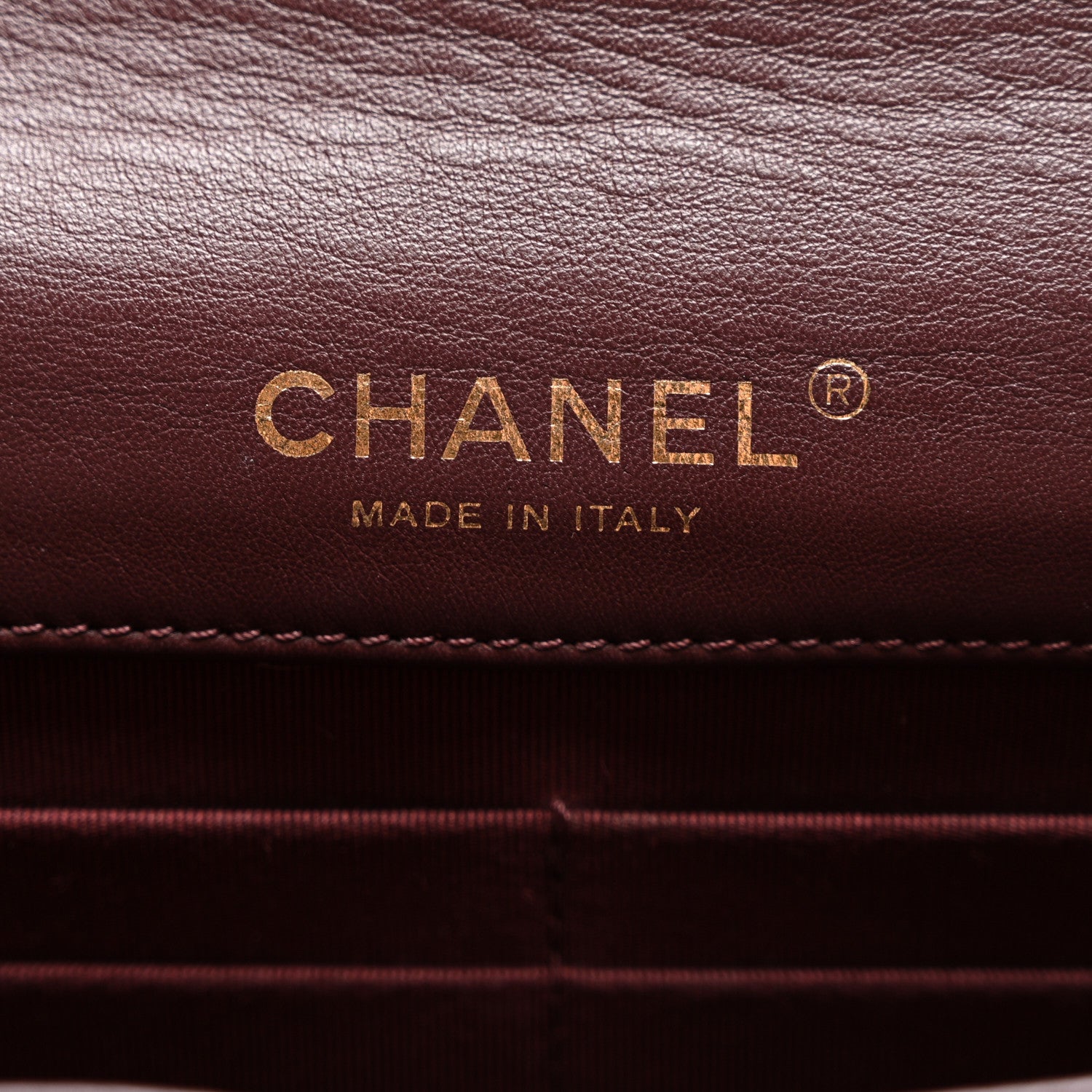 Chanel Patent Quilted Golden Class Wallet on Chain WOC Burgundy 5 of 9