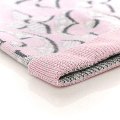Louis Vuitton Wool Cashmere Giant Pop Monogram Beanie Hat Rose 6 of 7