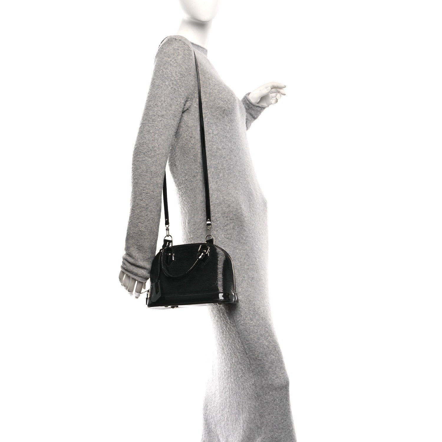 Louis Vuitton Epi Electric Alma BB Black 2 of 9