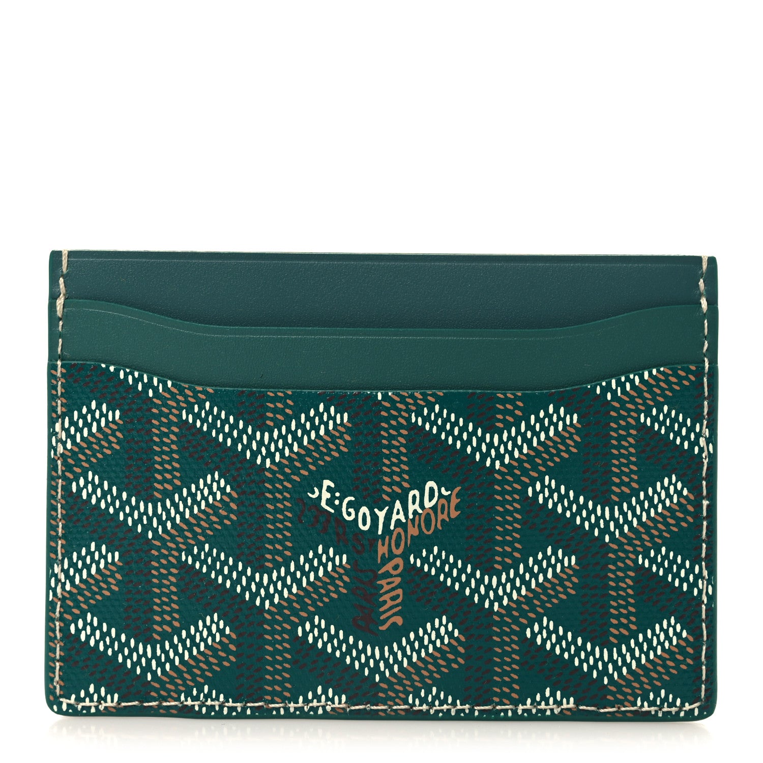 Goyard Goyardine Saint Sulpice Card Holder Green 1 of 7
