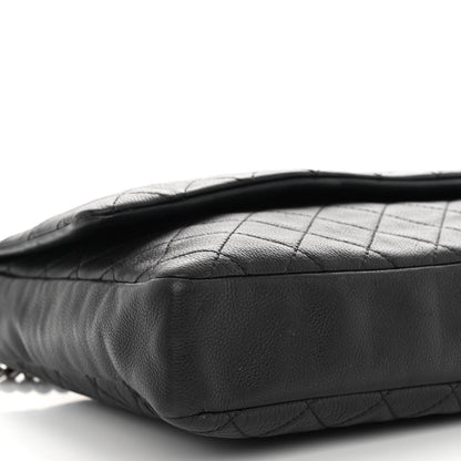 Chanel Calfskin Quilted Couture Messenger Black 9 of 10