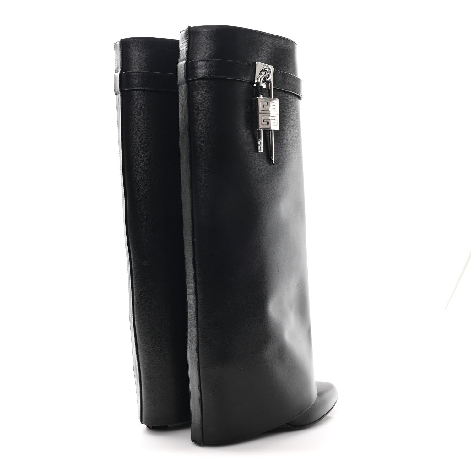 Givenchy Calfskin Shark Lock Pant Boots 37 Black 5 of 9