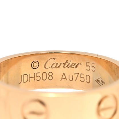 Cartier 18K Yellow Gold 5.5mm LOVE Ring 55 7.25 4 of 4