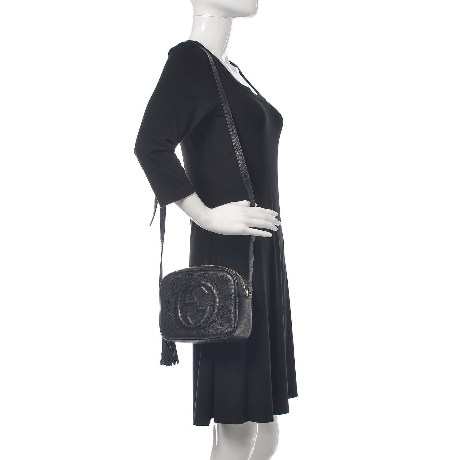 Gucci Pebbled Calfskin Small Soho Disco Bag Black 2 of 9