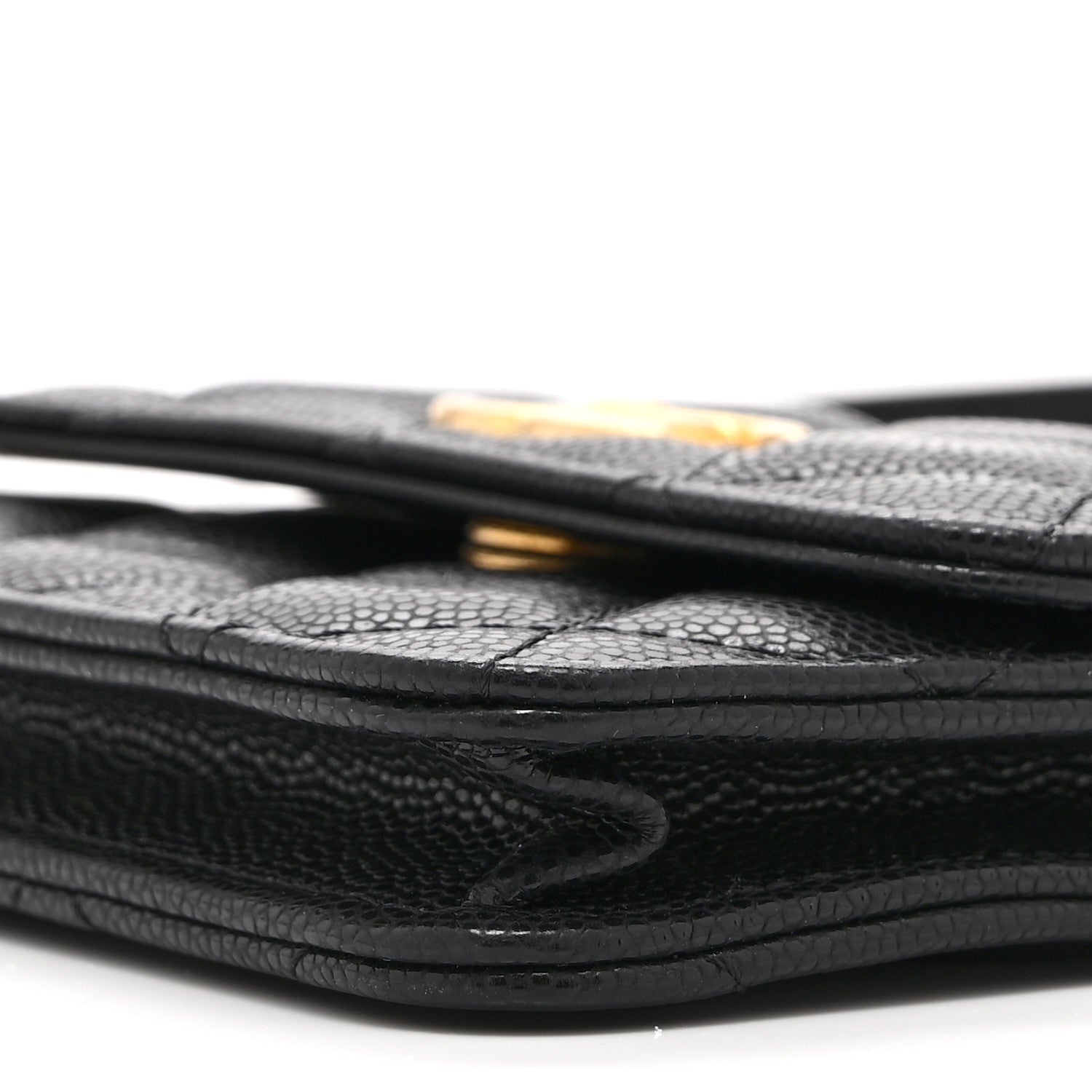 Chanel Caviar Quilted Twist Your Buttons Coin Purse With Chain Black 11 of 11