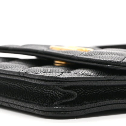 Chanel Caviar Quilted Twist Your Buttons Coin Purse With Chain Black 11 of 11