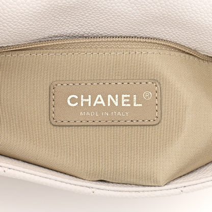 Chanel Caviar Quilted City Walk Flap White 6 of 10