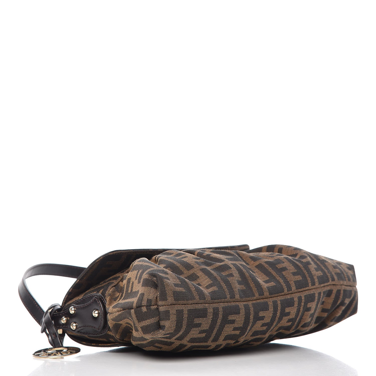 Fendi Zucca Small Chef Shoulder Bag Tobacco 4 of 10
