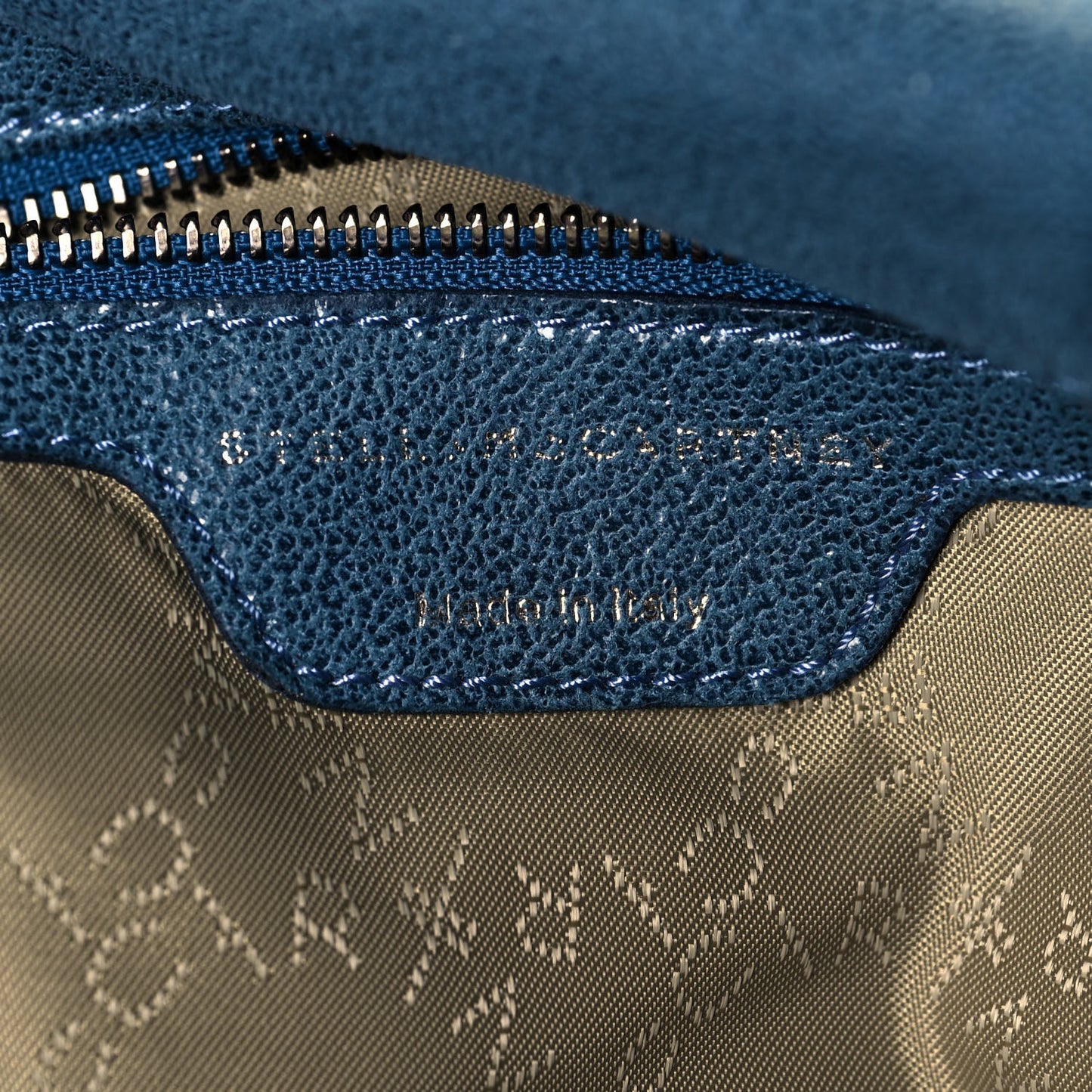 Shaggy Deer Falabella Fold Over Tote Blue