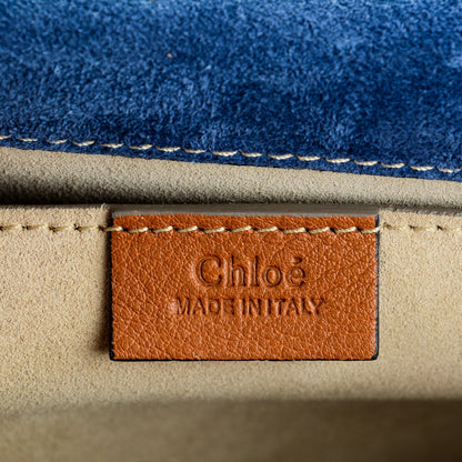 Chloe Suede Small Jodie Camera Bag Navy 5 of 6