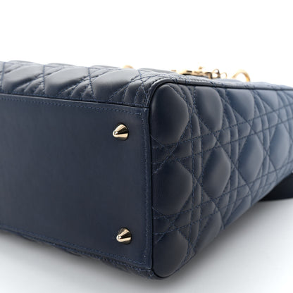 Christian Dior Lambskin Cannage Gradient Medium Lady Dior Blue 9 of 9