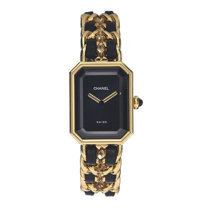 Chanel Stainless Steel Lambskin 20mm Chain Premiere Quartz Watch Gold M 1 of 5