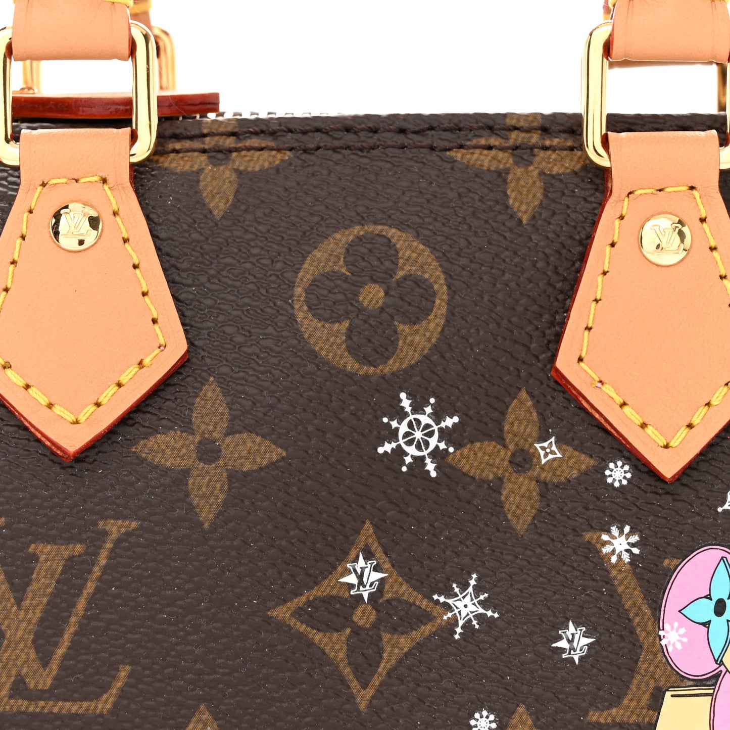 Monogram Vivienne Ice Skating Nano Speedy Bandouliere Pink