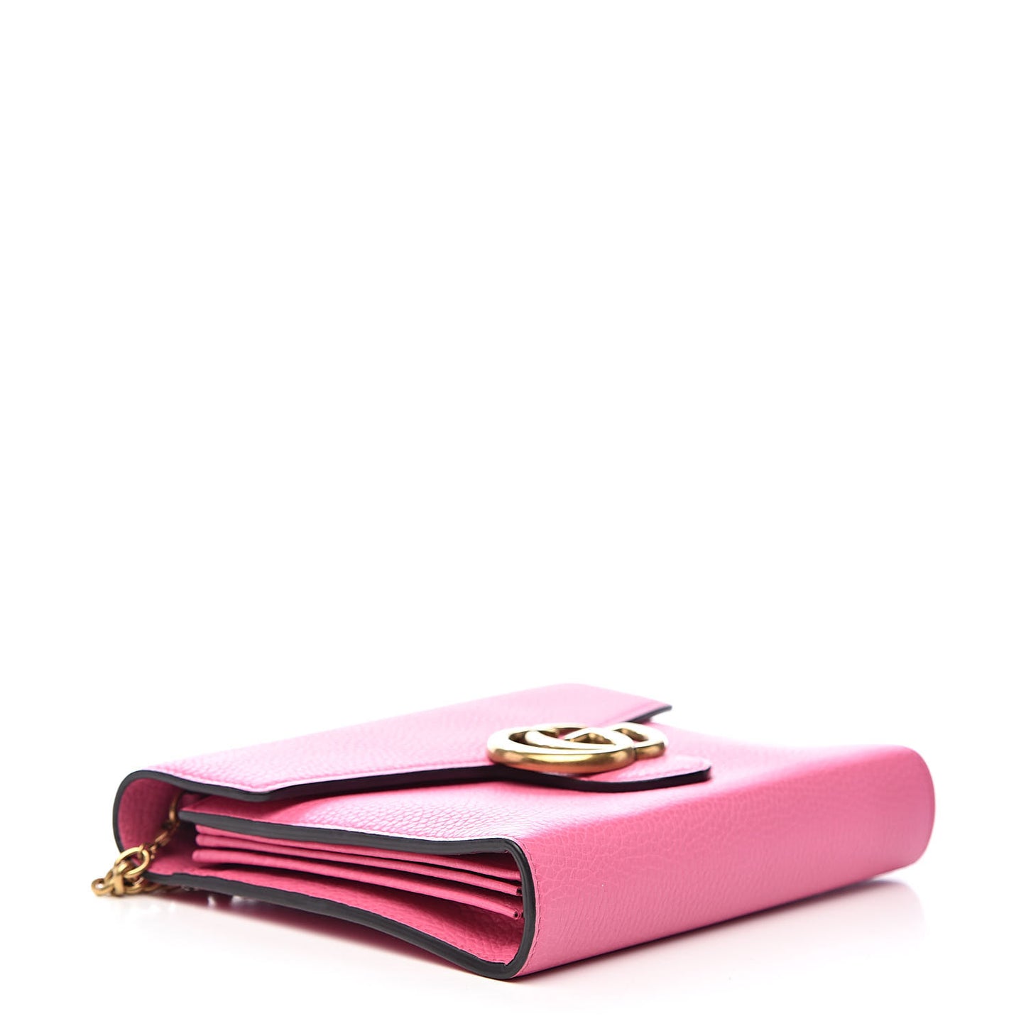 Cellarius Calfskin GG Marmont Chain Wallet Pink Tropical Flower