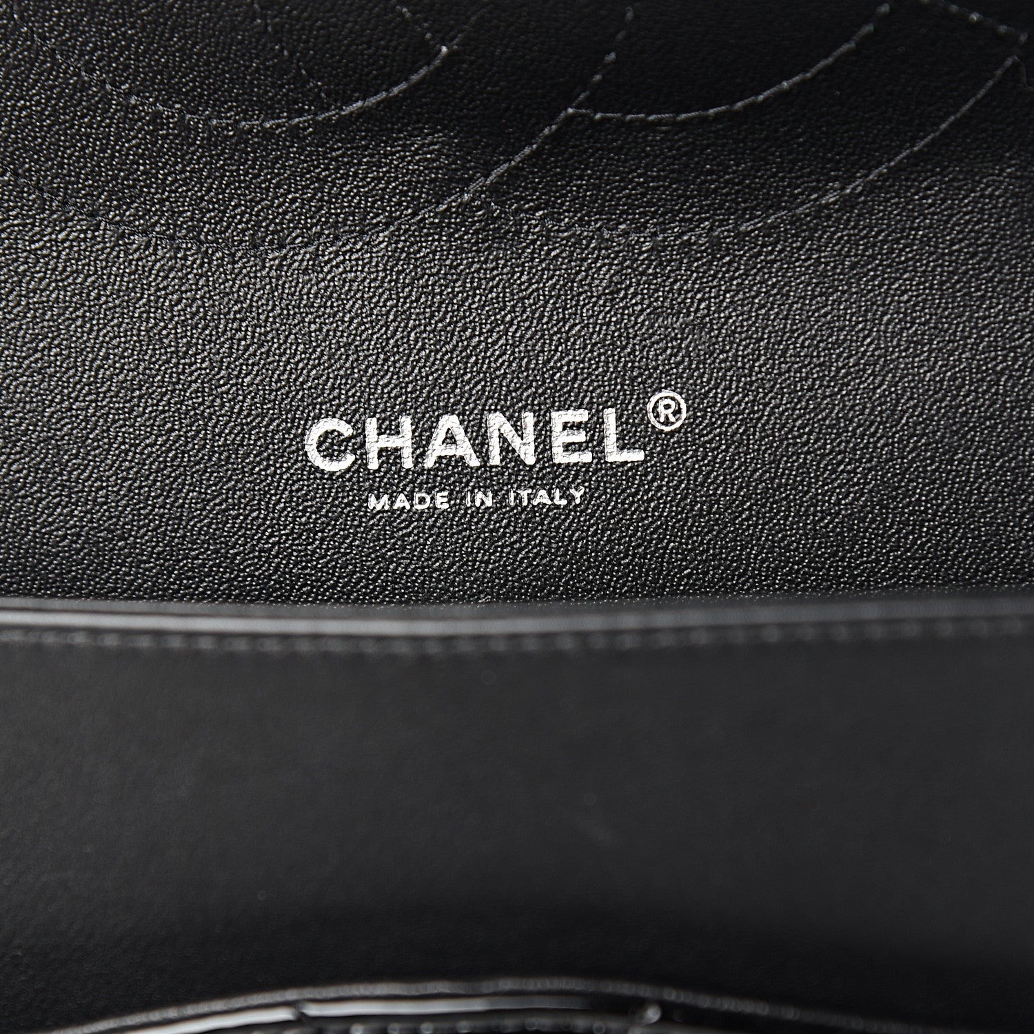 Chanel Patent Chevron Quilted Jumbo Double Flap Black 5 of 9