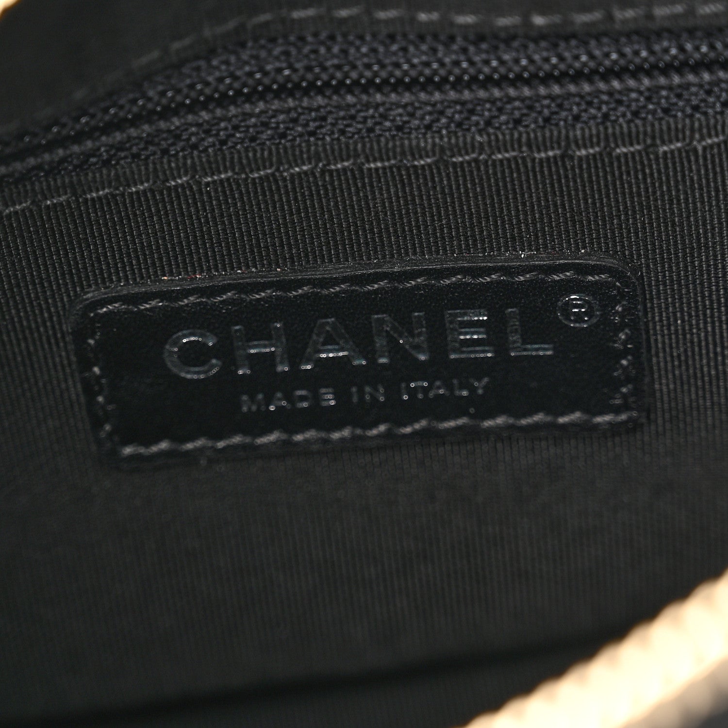 Chanel Metallic Crumpled Goatskin Quilted Small Gabrielle Hobo Black Gold 6 of 9