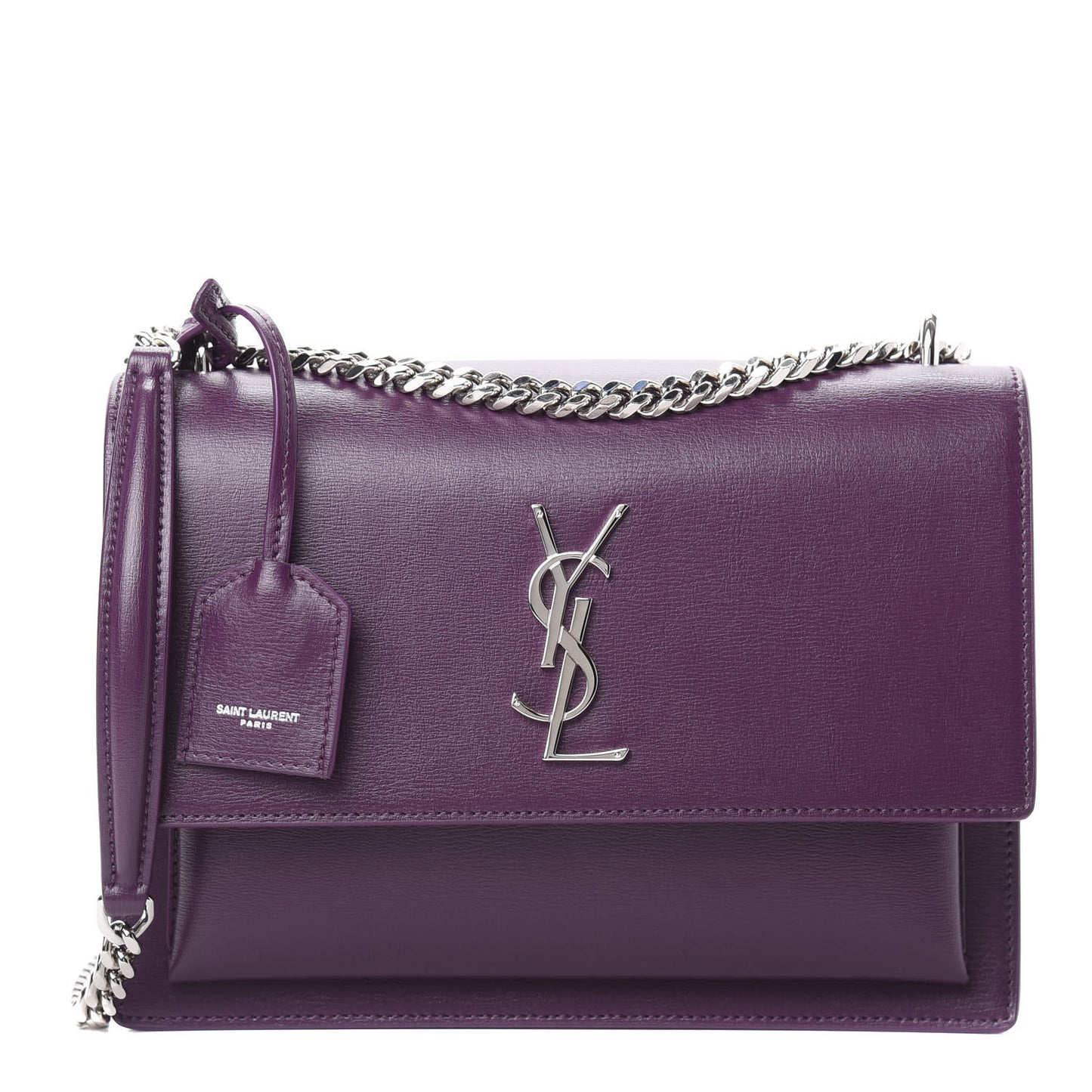 Calfskin Medium Monogram Sunset Purple