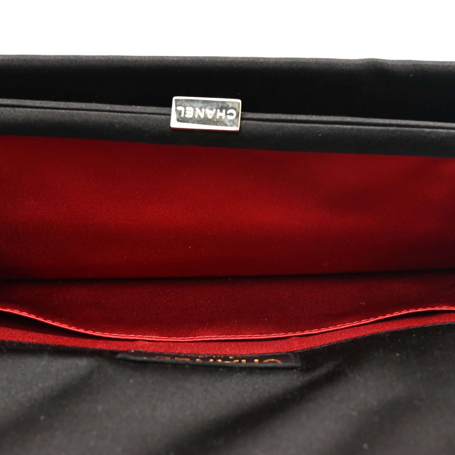 Chanel Satin Bow Clutch Black 6 of 9
