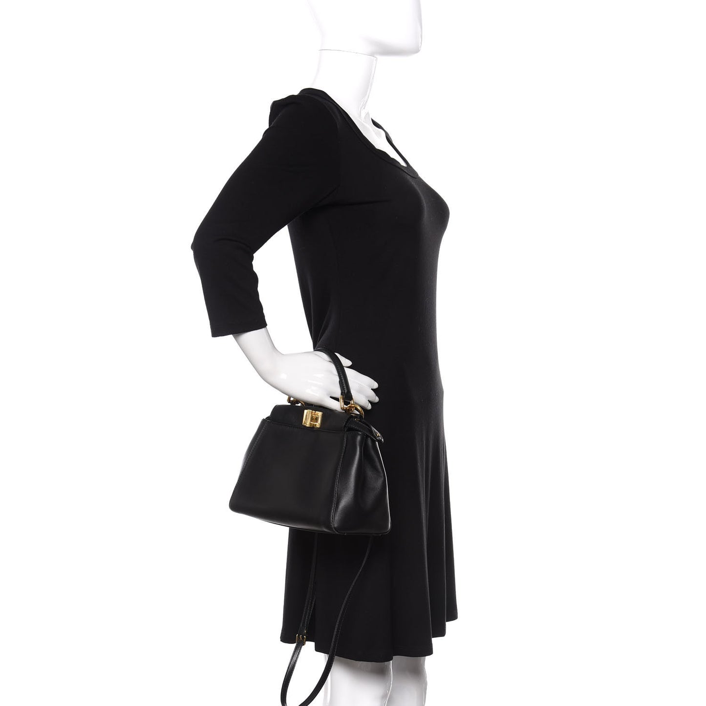 Nappa Mini Peekaboo Iconic Satchel Black