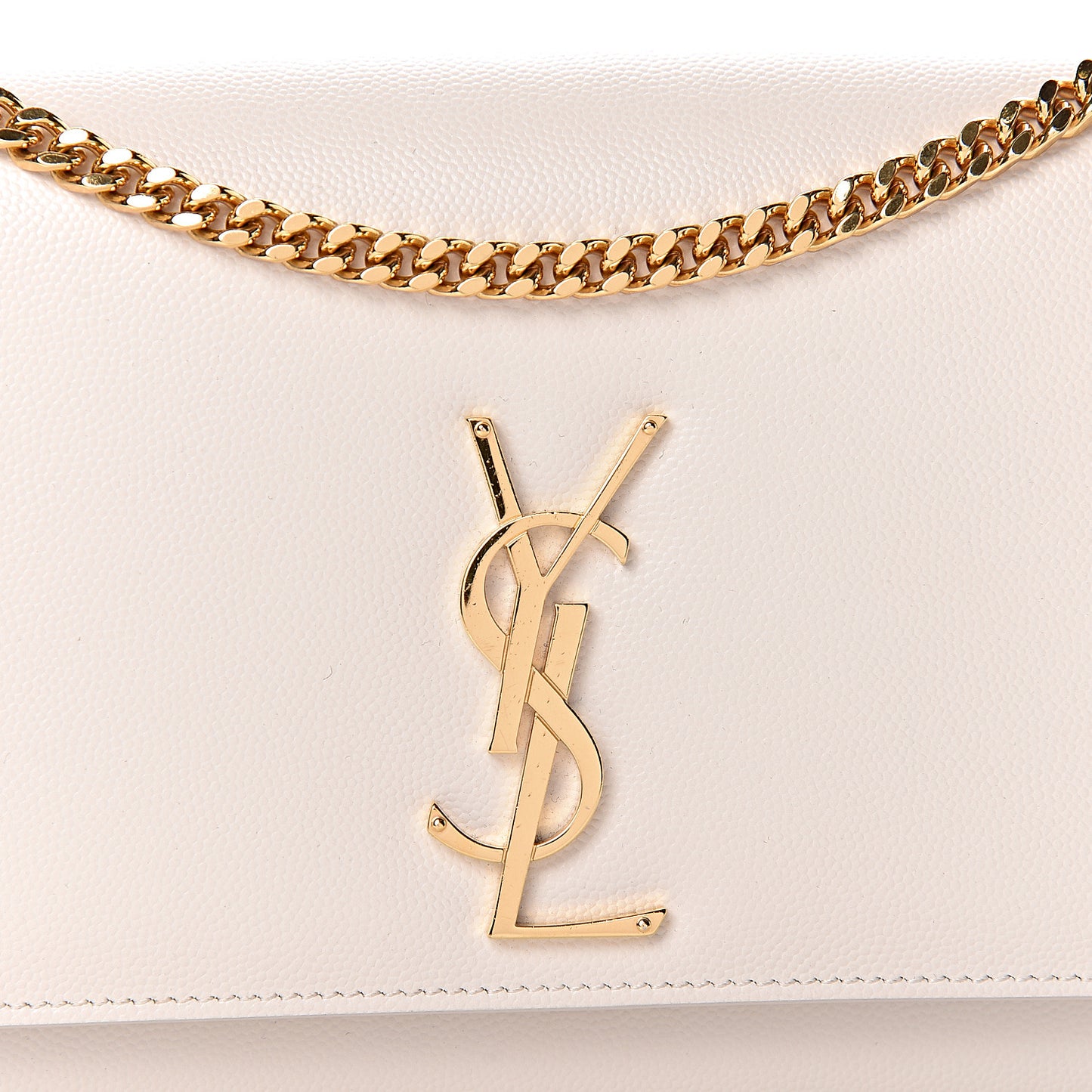 Grain De Poudre Medium Classic Monogram Kate Satchel Porcellana