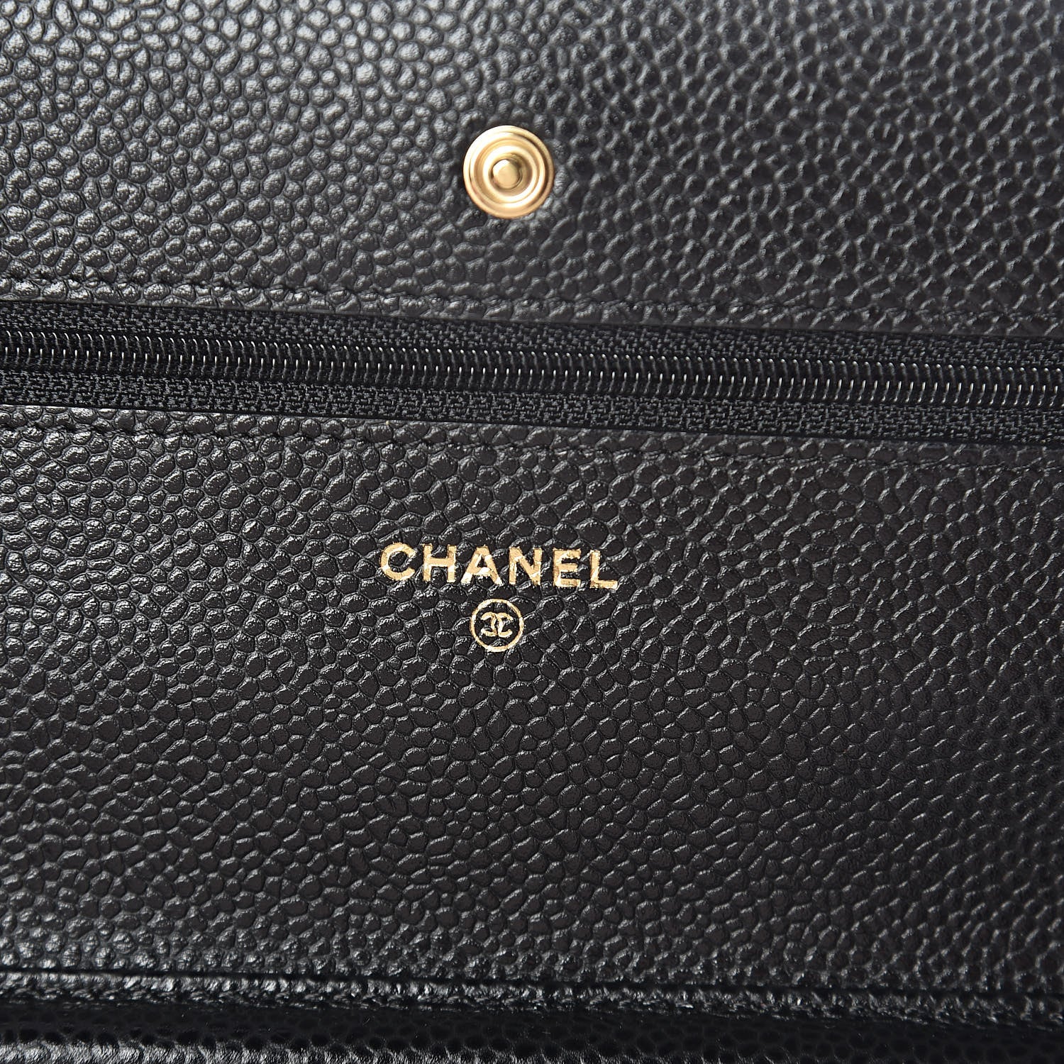 Chanel Caviar Quilted Wallet On Chain WOC Black 6 of 12