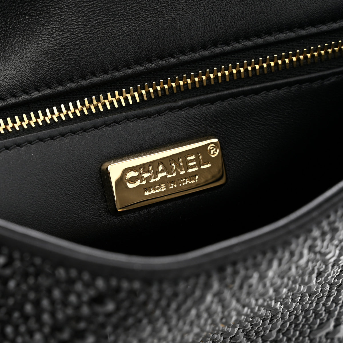 Chanel Strass Evening Flap Bag Black 6 of 11
