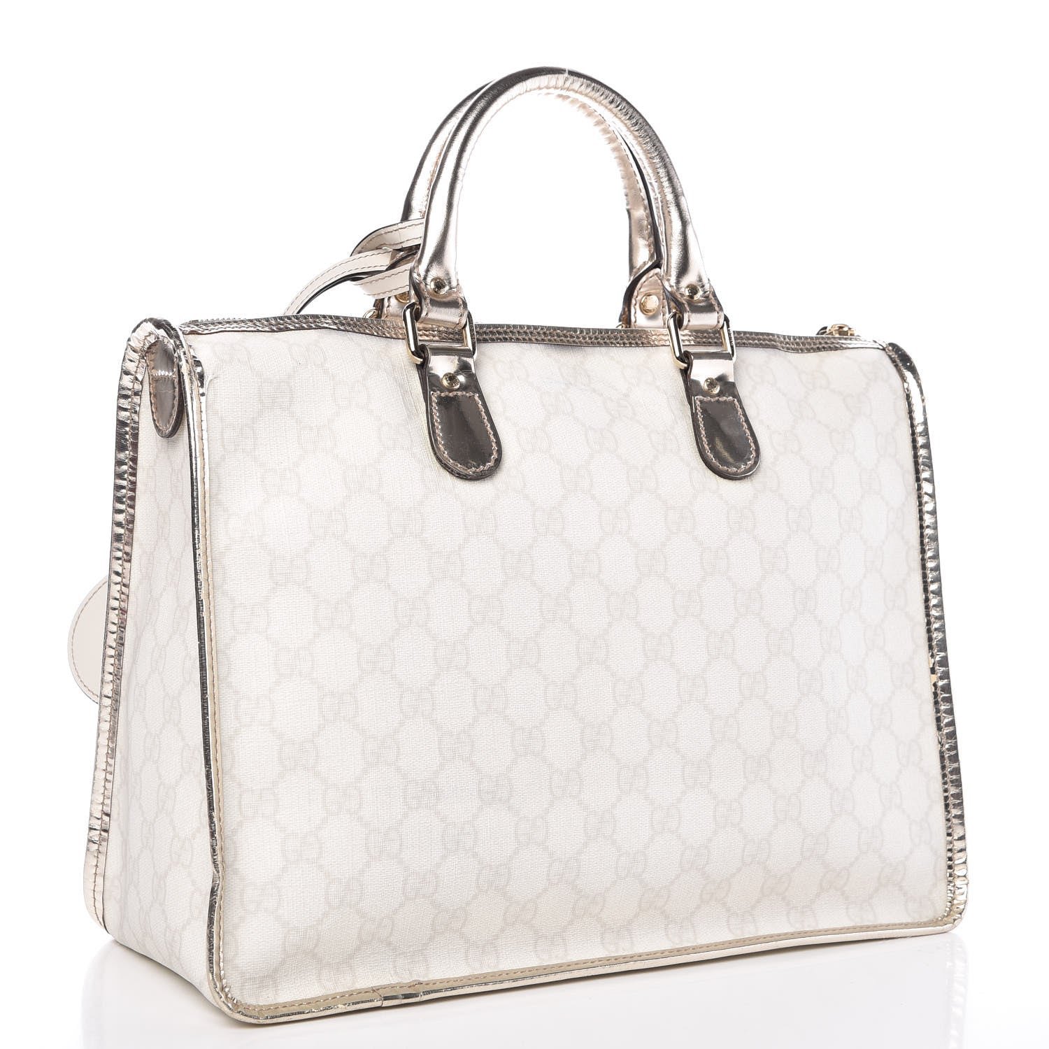 Gucci GG Plus Monogram Medium Joy Tote Bag White 3 of 12