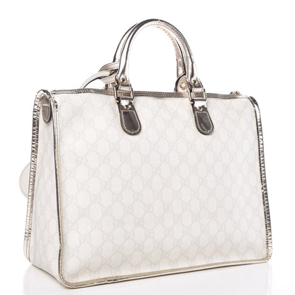Gucci GG Plus Monogram Medium Joy Tote Bag White 3 of 12