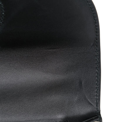Gucci Calfskin Frame Print Bamboo Top Handle Bag Black 10 of 13