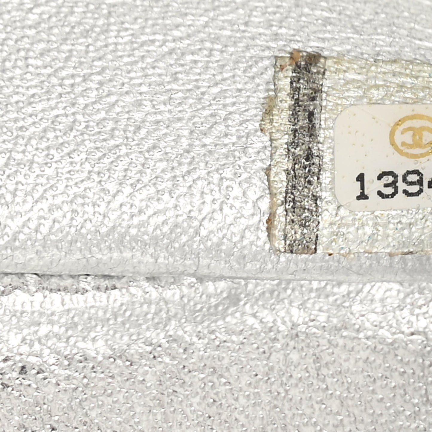 Metallic Lambskin Quilted Jumbo Single Flap Silver