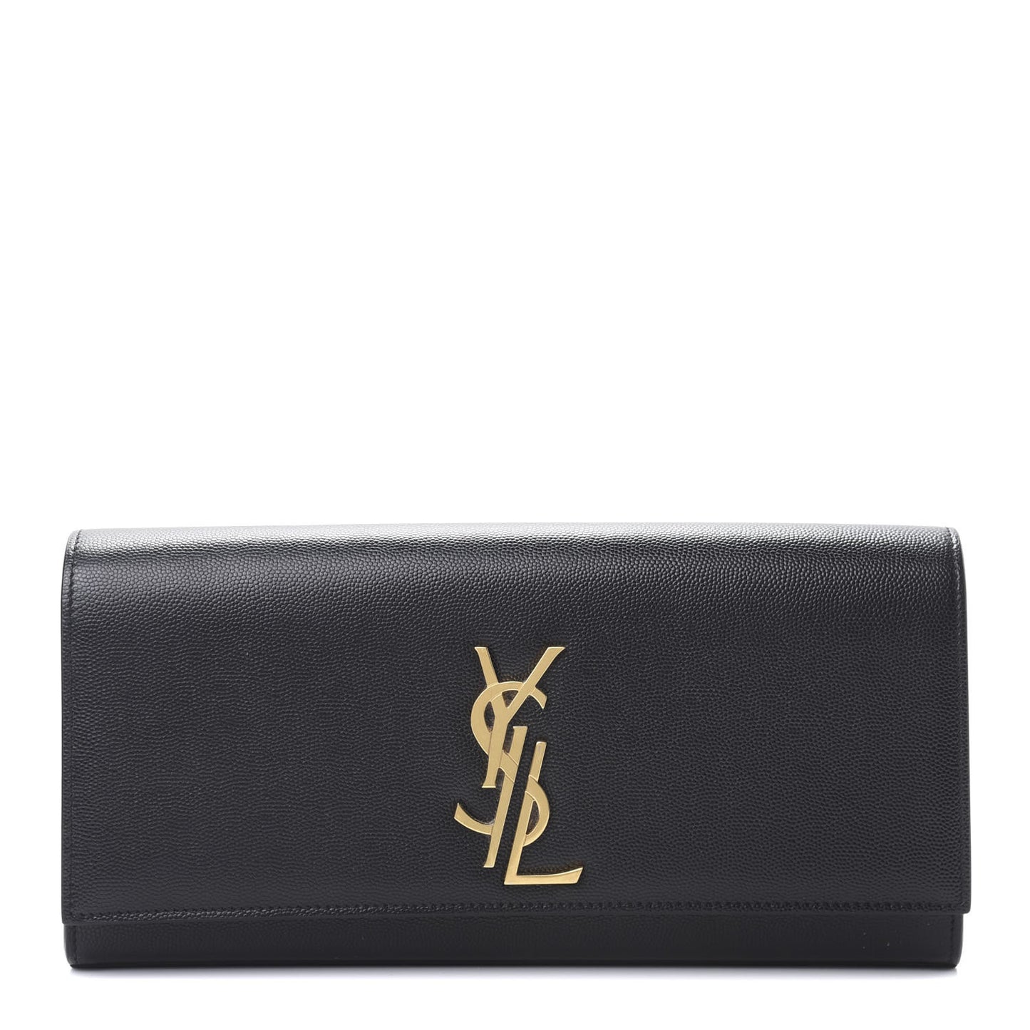 Grain De Poudre Monogram Cassandre Clutch Black
