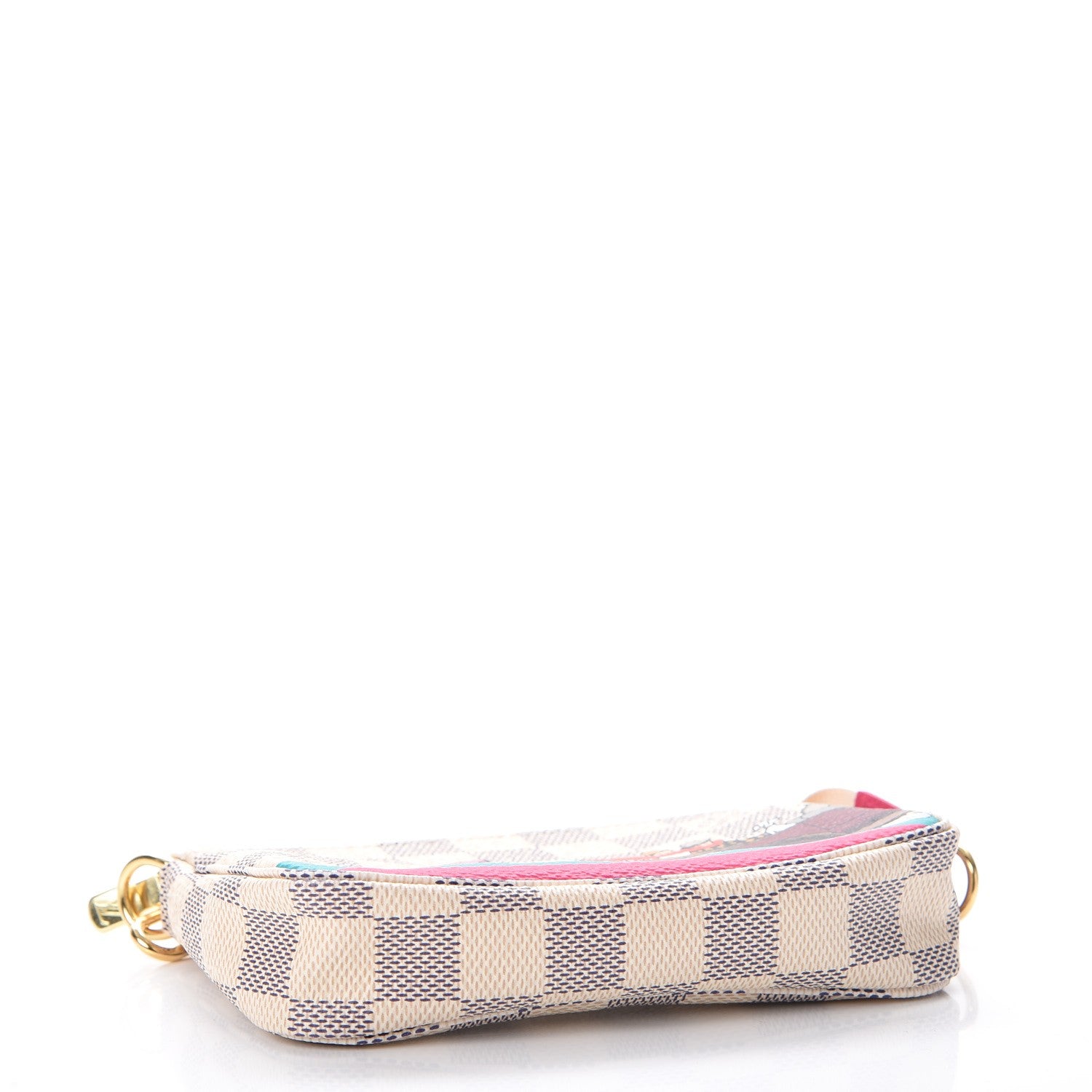 Louis Vuitton Damier Azur 2015 Christmas Animation Mini Pochette Accessories 4 of 8