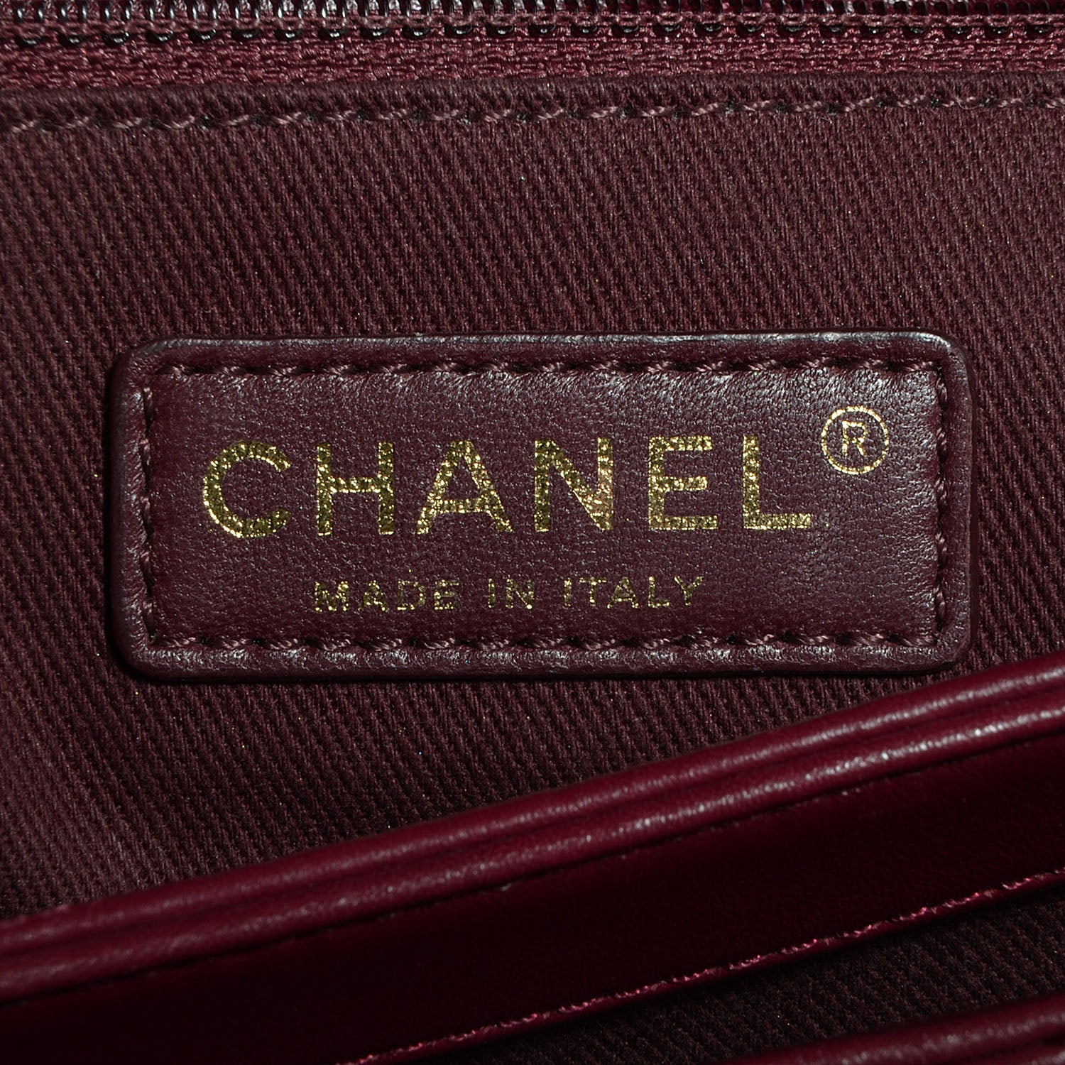 Chanel Calfskin Perfect Edge Medium Flap Burgundy 7 of 9