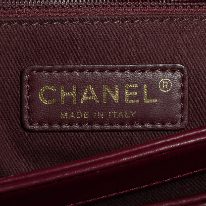Chanel Calfskin Perfect Edge Medium Flap Burgundy 7 of 9